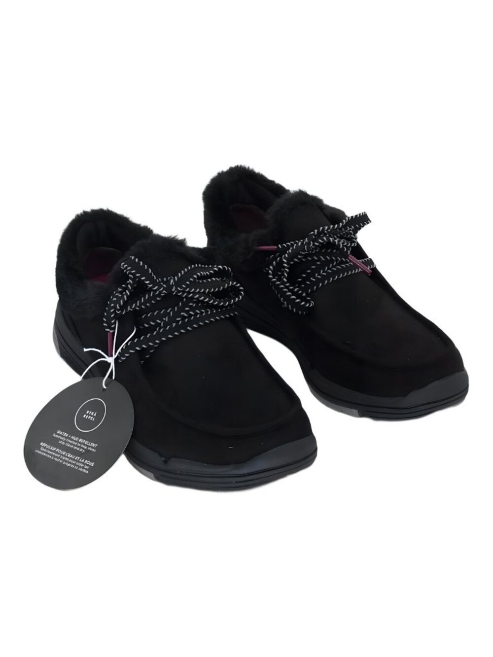 Ryka Avid Water-Resistant Boots Black Faux Suede US 7M EU 37